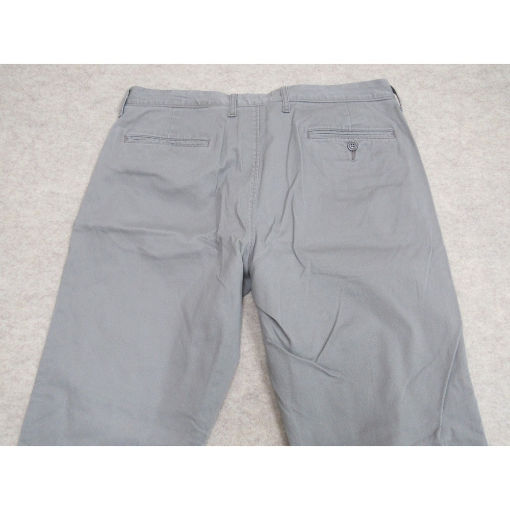 J.Crew 770 Straight Fit Chinos Mens 34x32 Grey Re-Imagined Stretch Cotton Pants - Picture 10 of 11